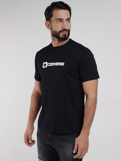 Camiseta Standard Fit Converse Masculina PRETO