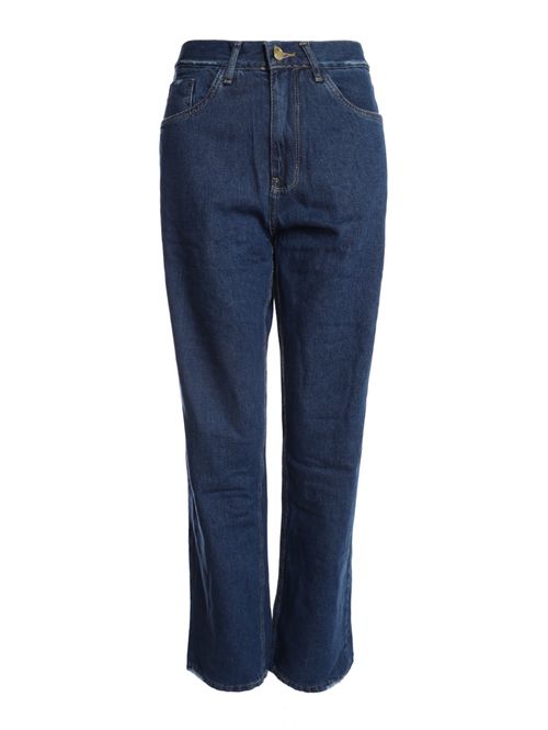 Calça Jeans Mom Pisom Feminina AZUL