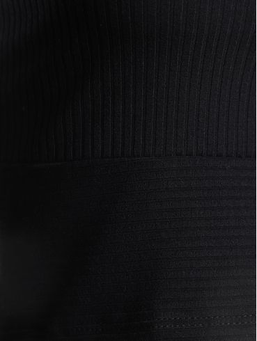 Blusa Regata Canelada Cropped Feminina PRETO