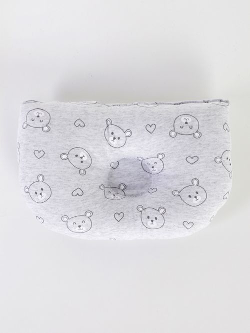 Travesseiro Anatômico Infantil Para Bebê - CINZA