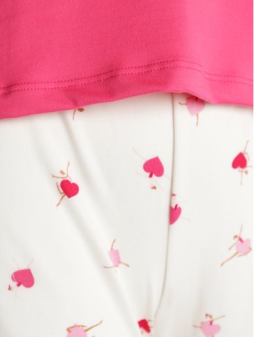 Pijama Curto Suede Feminino PINK