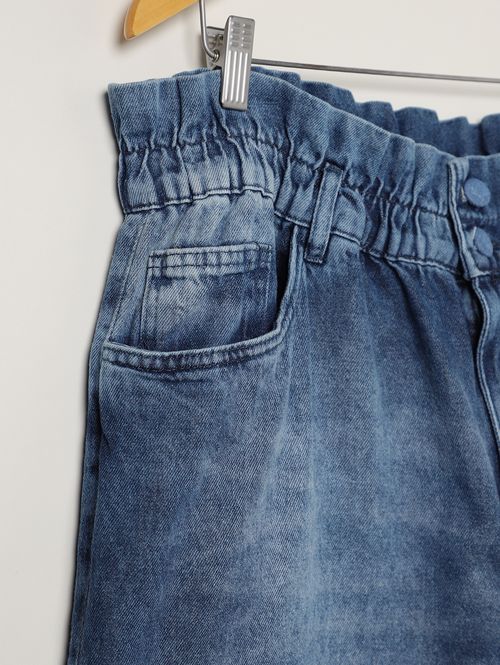 Calça Jeans Clochard Plus Size Feminina AZUL