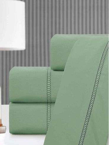 Jogo de Lençol Casal Duplo Unna VERDE