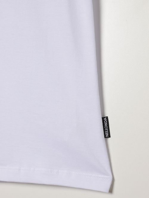 Camiseta Básica Juvenil Para Menino - BRANCO