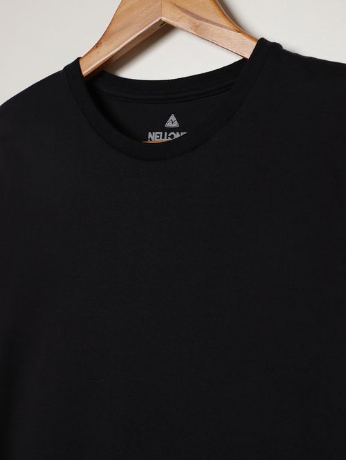 Camiseta Básica Juvenil Para Menino - PRETO