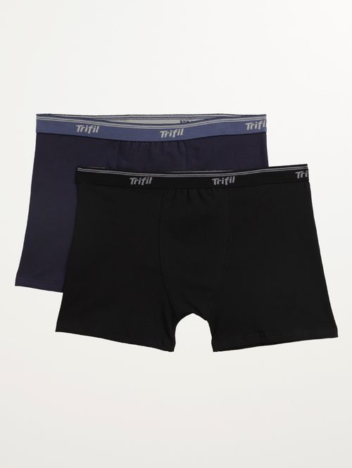 Kit com 02 Cuecas Algodão Trifil Masculina MARINHO/PRETO