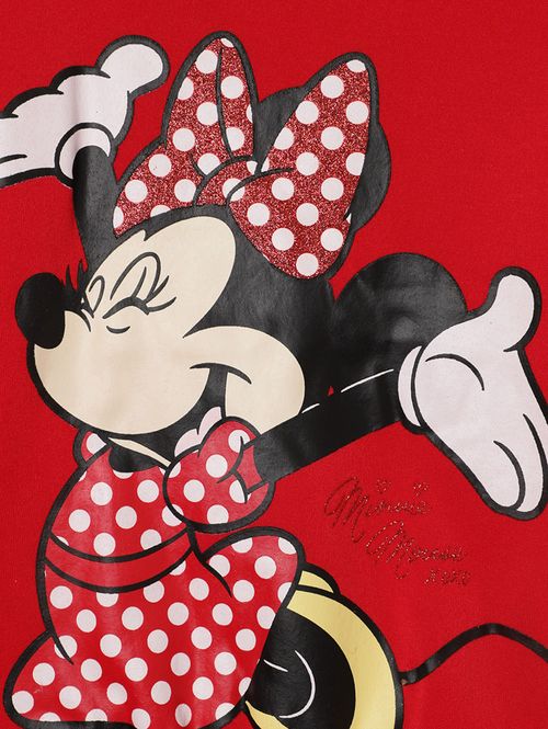 Moletom Minnie Infantil Para Menina - VERMELHO
