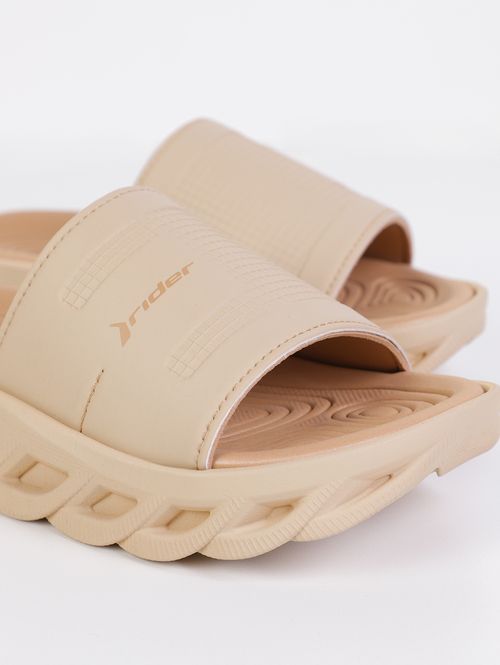 Chinelo Slide Rider Juvenil Para Menino - BEGE