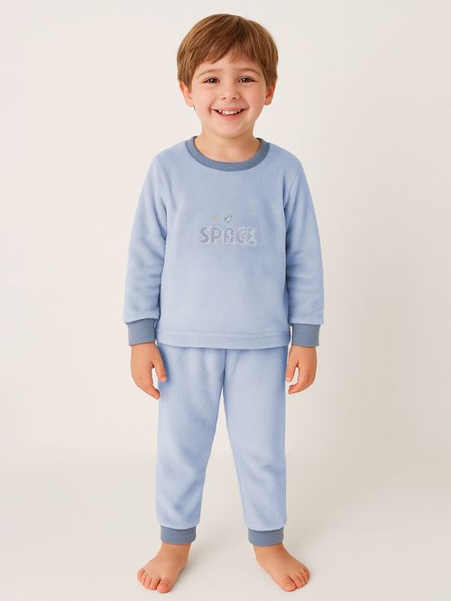 Pijama Longo Infantil Para Menino - AZUL CLARO