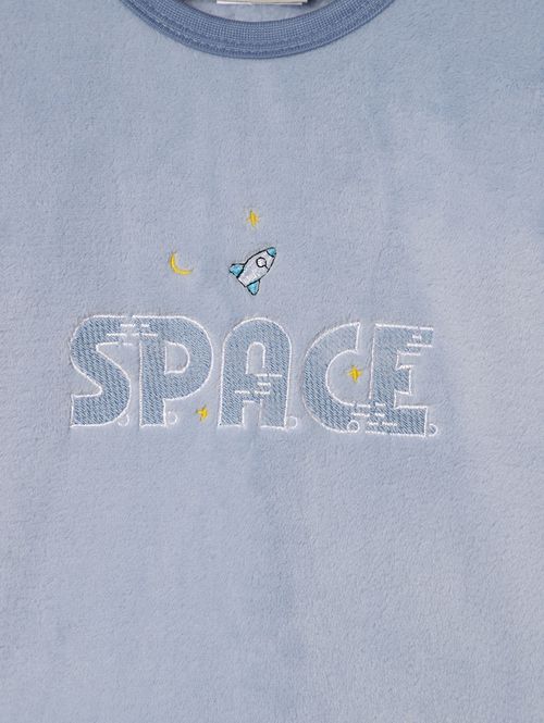 Pijama Longo Infantil Para Menino - AZUL CLARO