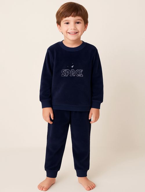 Pijama Longo Infantil Para Menino - MARINHO