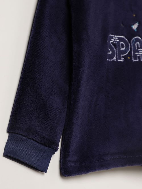 Pijama Longo Infantil Para Menino - MARINHO