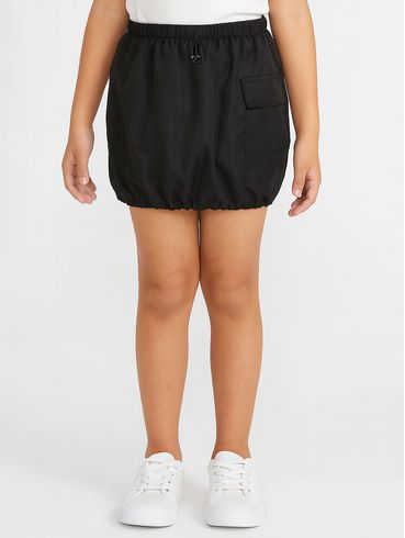 Saia Parachute Cargo Vels Juvenil Para Menina - Preto