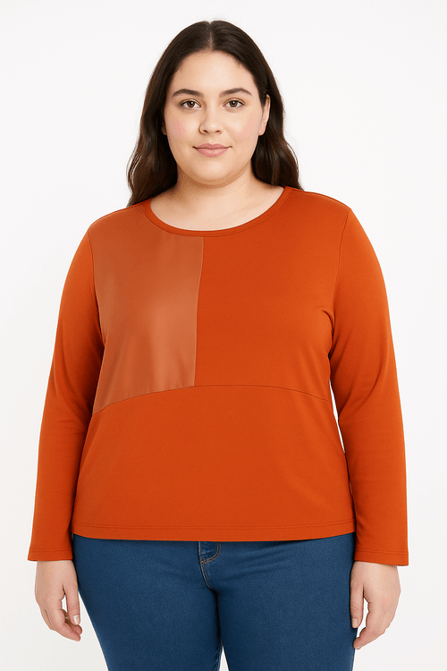 Blusa Plus Size Feminina OCRE