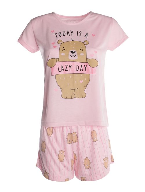 Pijama Curto Feminino ROSA