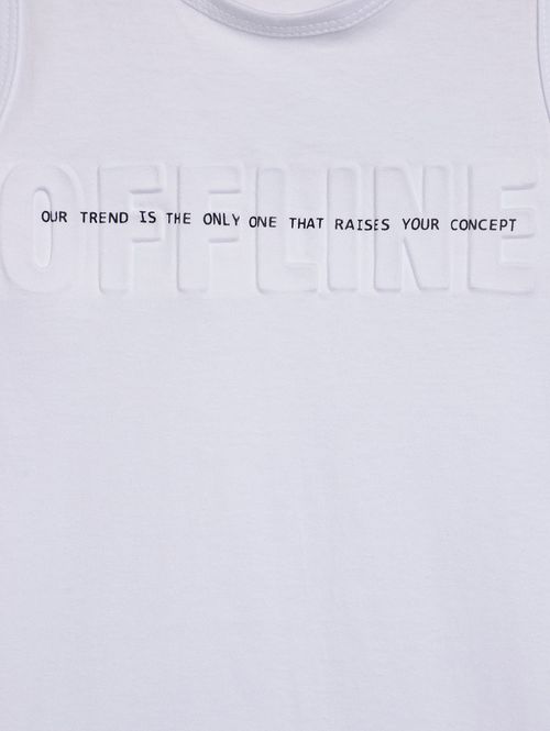 Camiseta Esportiva Juvenil Para Menino - BRANCO