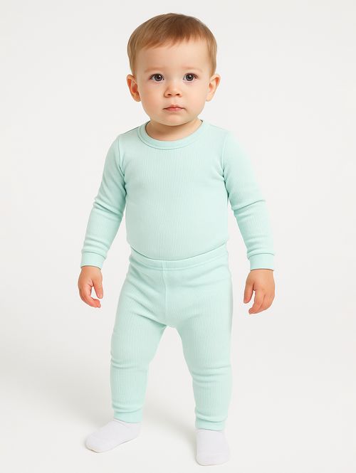 Pijama Longo Infantil Para Bebê - Verde
