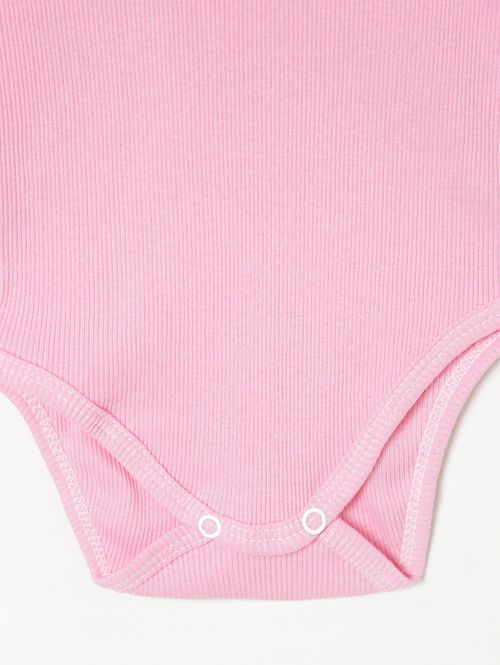 Body Infantil Para Bebê - Rosa
