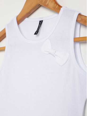 Vestido Balonê Juvenil Para Menina - BRANCO