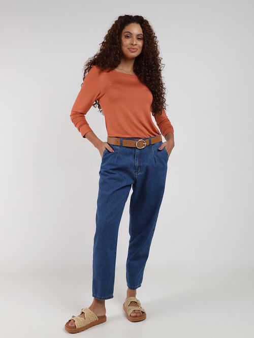 Calça Jeans Slouchy Feminina AZUL