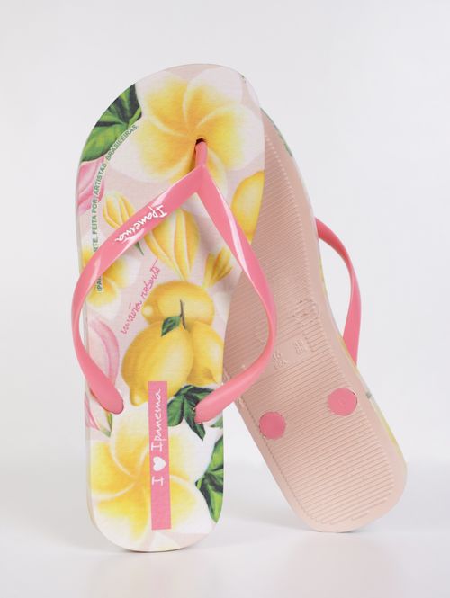 Chinelo Arte Ipanema Feminino ROSA/AMARELO