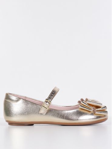 Sapatilha Brilho Molekinha Infantil Para Menina- DOURADO