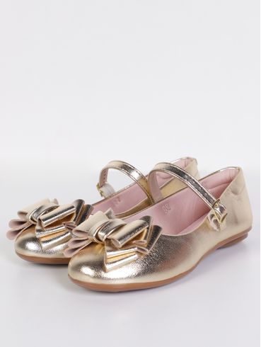 Sapatilha Brilho Molekinha Infantil Para Menina- DOURADO