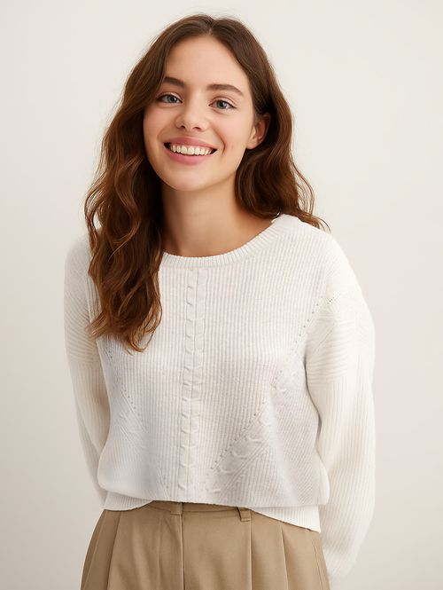 Blusa Tricot Feminina AREIA