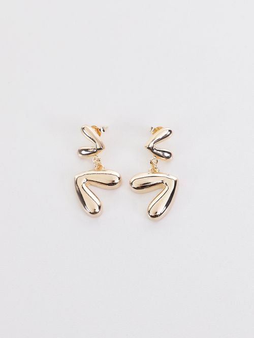 Brinco Coração Bold DOURADO