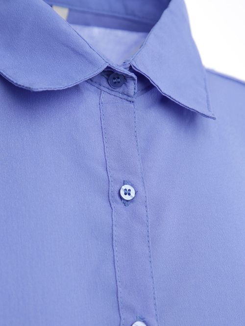 Camisa Crepe Feminina AZUL CLARO