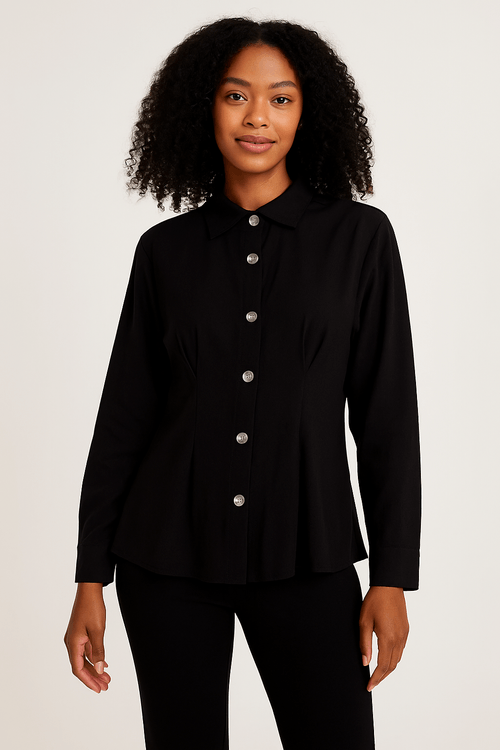 Camisa Viscose Feminina PRETO