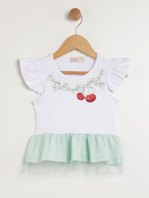 Conjunto Curto Flik Infantil Para Menina - VERDE CLARO