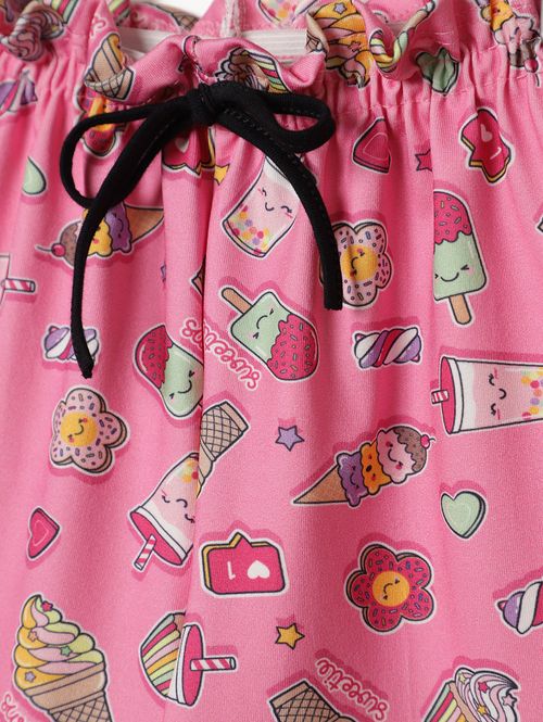 Conjunto Curto Infantil Para Menina - PRETO