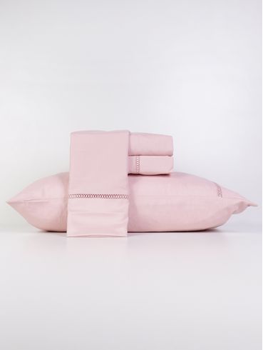 Jogo de Lençol Queen Duplo Unna ROSA