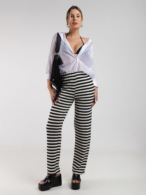 Camisa Transparência Martingale Feminina BRANCO