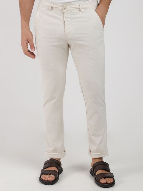 Calça Linho Sport Masculina NATURAL