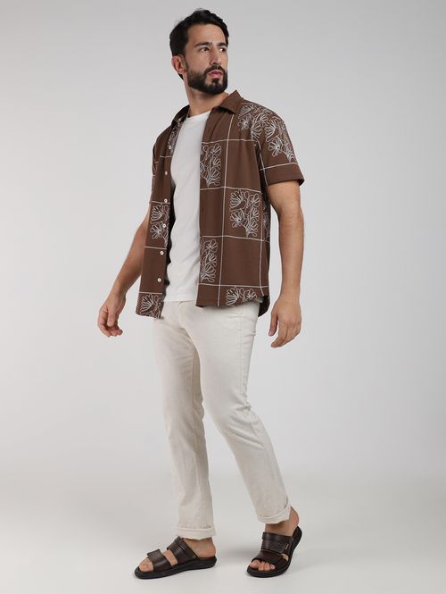 Calça Linho Sport Masculina NATURAL