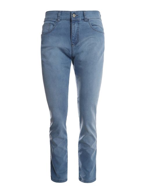 Calça Jeans Delavê Skinny Masculina AZUL