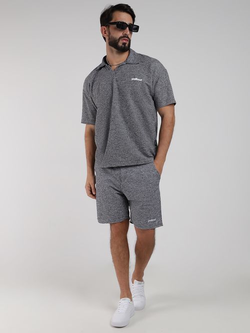 Bermuda Malha Eco Masculina PRETO