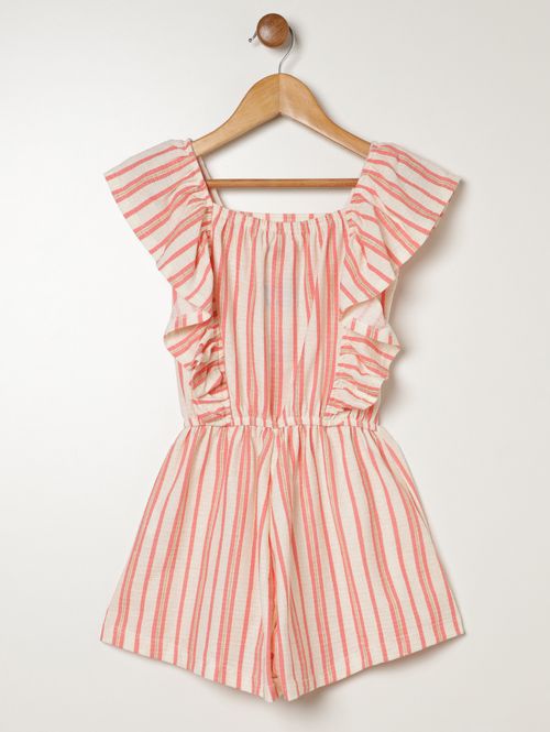 Macacão Malha Infantil Para Menina - ROSA