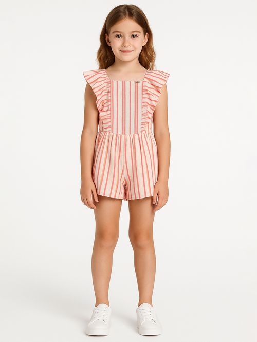 Macacão Malha Infantil Para Menina - ROSA