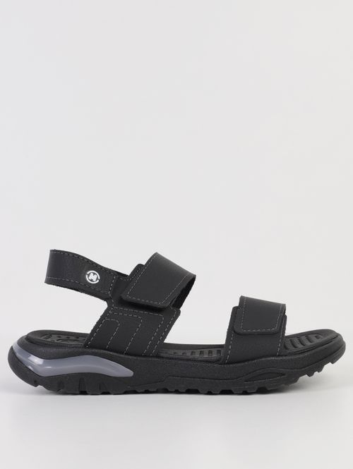 Sandália Casual Molekinho Juvenil Para Menino - PRETO