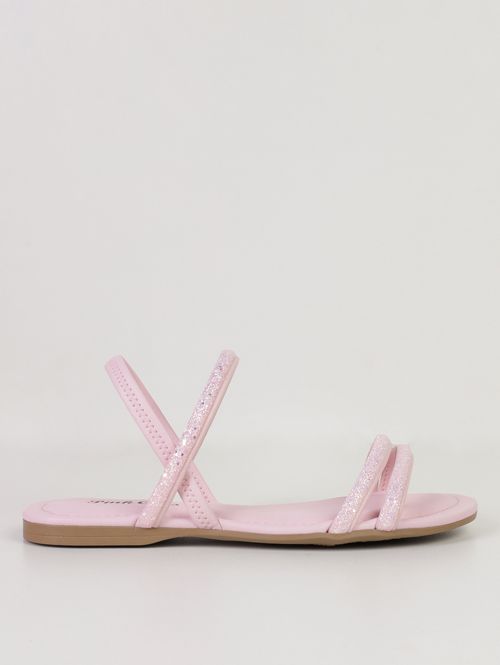 Sandália Rasteira Pink Cats Infantil Para Menina - ROSA