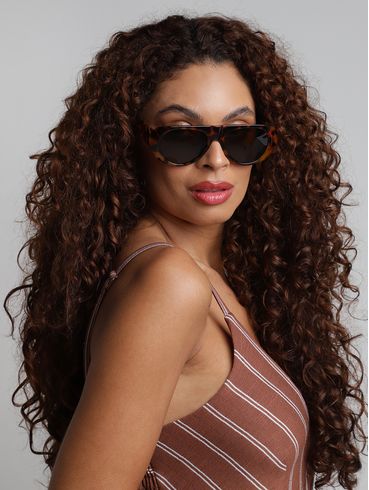 Óculos Form Oval Feminino MARROM