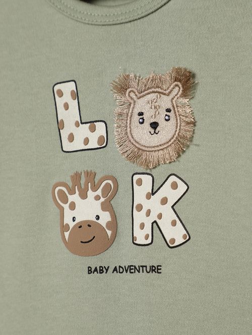 Conjunto Sudine Infantil Para Bebê - VERDE