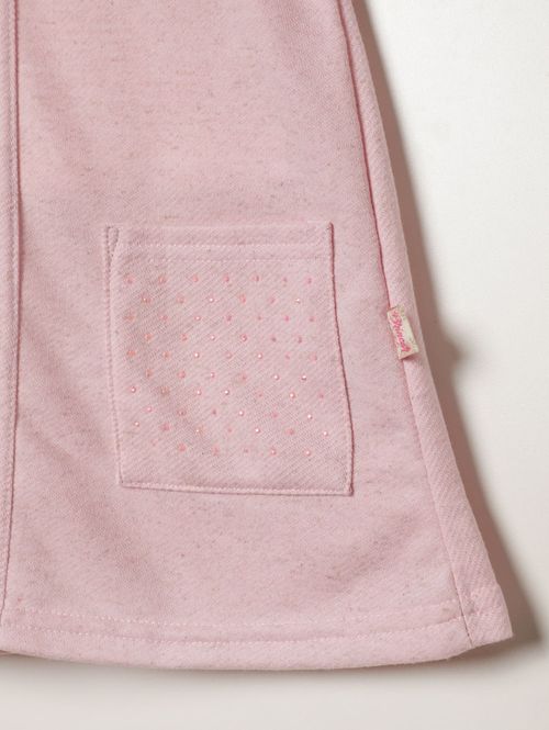 Salopete Moletinho Infantil Para Menina - ROSA CLARO