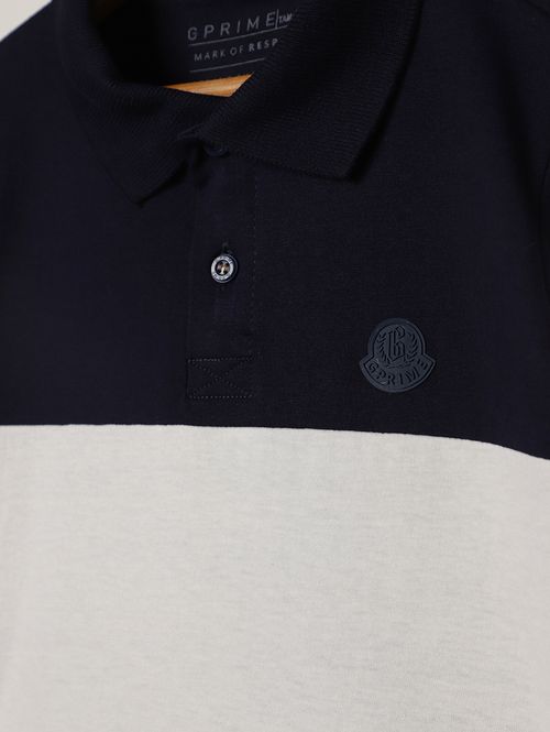 Polo Malha Manga Curta Infantil Para Menino- MARINHO