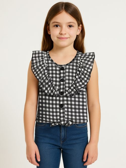Blusa Regata Kid+ Infantil Para Menina - PRETO
