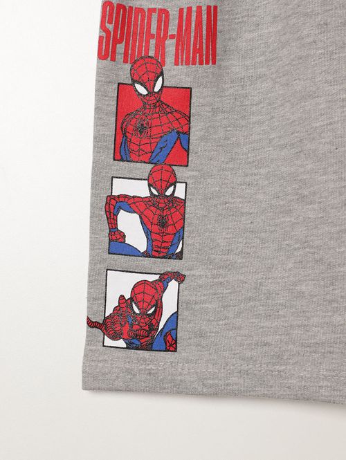 Conjunto Curto Spiderman Infantil Para Menino - PRETO