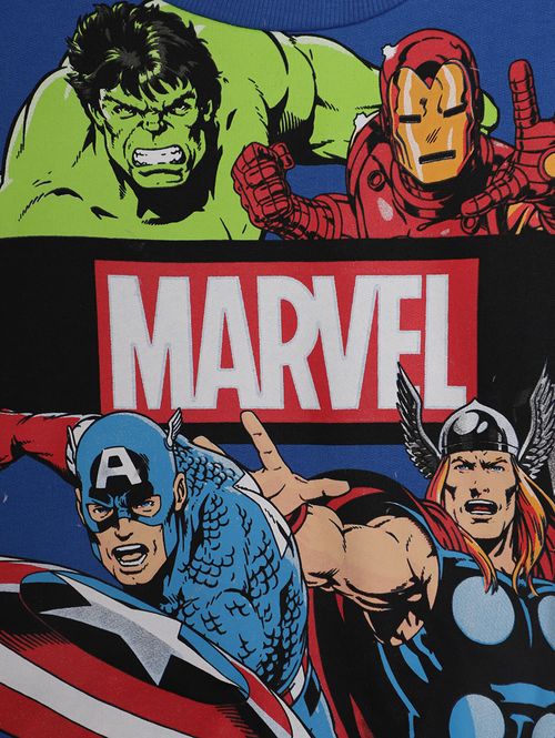 Moletom Avengers Infantil Para Menino - AZUL